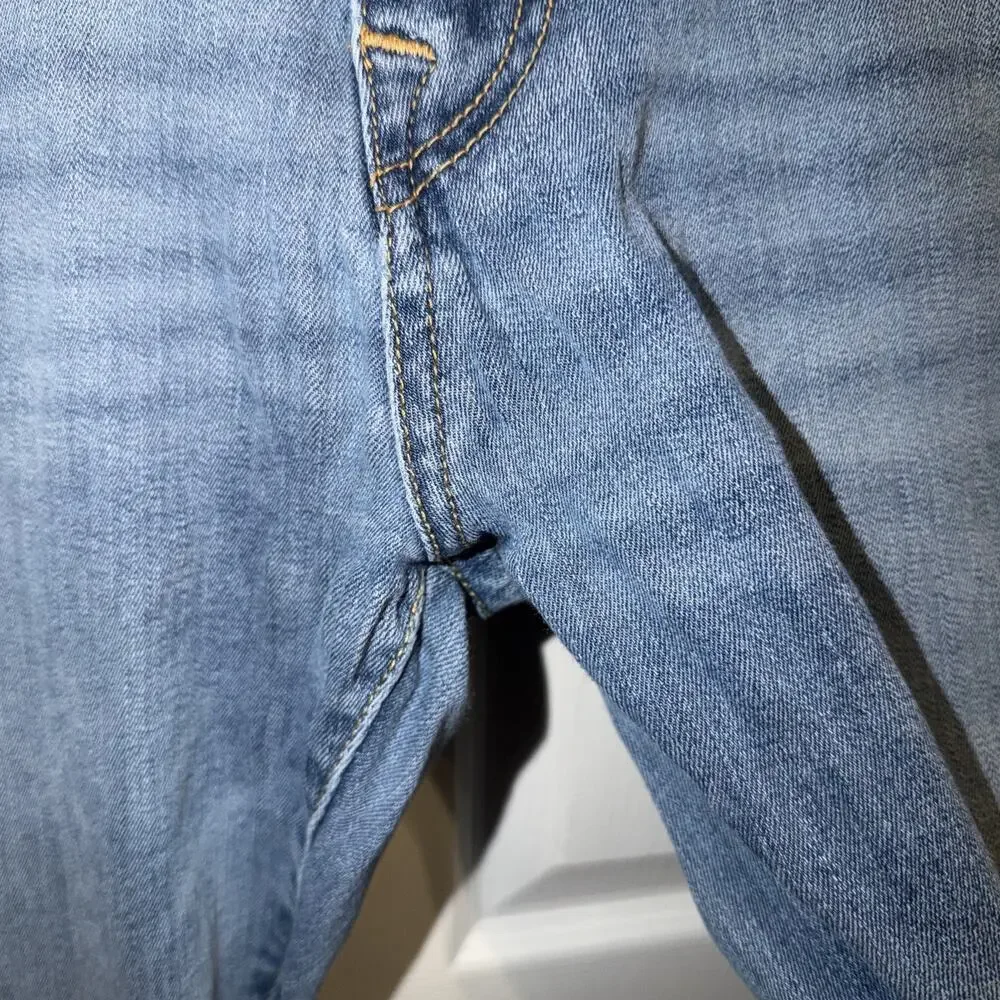 True Religion Men’s Blue Jeans Stretch Ricky Relaxed Straight‎ Size 34 Flap